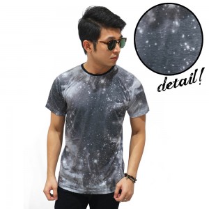 Printing Galaxy Grey T-Shirt 