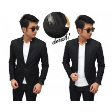 Blazer Casual Organic Wool Black
