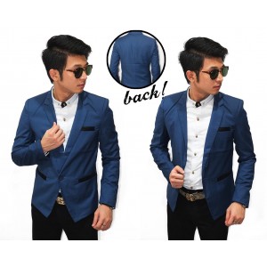 Blazer Semi Formal Pocket With List Navy