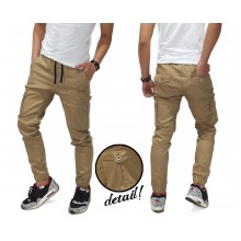 Jogger Pants Cargo Chino Kakkoii Light Brown