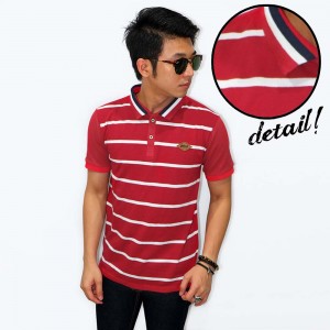 Polo Body Big Stripe Red