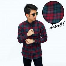 Kemeja Flannel Tartan Red Green