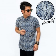 Kemeja Short Batik Motif Titik