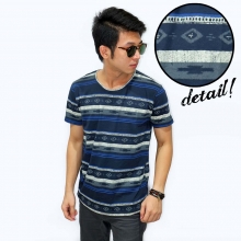 Tribal Layer Stripe Tee