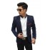 Blazer Casual Navy With Polkadot Yellow