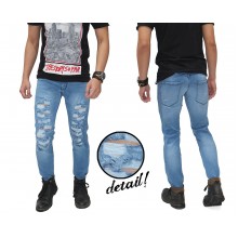 Jeans Ripped Destroyed Naked Kakkoii Soft Blue