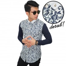 Kemeja Body Floral Vector Premium