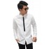 Kemeja Formal Fake Tie White