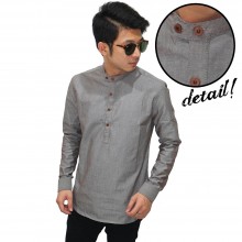 Kemeja Koko Modern Oxford Soft Brown