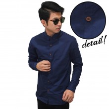 Kemeja Panjang Polos Dongker