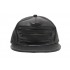Topi Snapback Leather Three Zipper Black