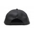 Topi Snapback Leather Three Zipper Black