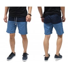 Celana Pendek Chambray Two Tone Blue