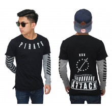 Double Layer T-Shirt Pirate Attack