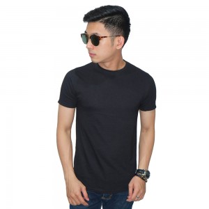 Kaos Pendek Polos Crew Neck Black