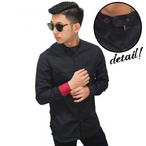 Kemeja Panjang Shanghai Executive Black