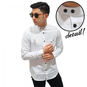 Kemeja Panjang Shanghai Executive White