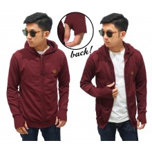 Knit Hoodie Fingerless Maroon