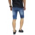 Celana Pendek Denim Ripped Destroyed