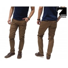 Celana Panjang Chino Basic With List Kakkoii Brown