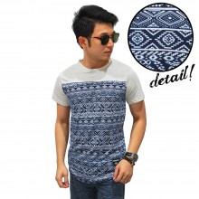 Half Block Tribal Layer Combination T-Shirt