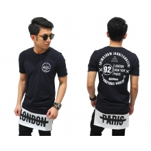Longline London Paris T-Shirt