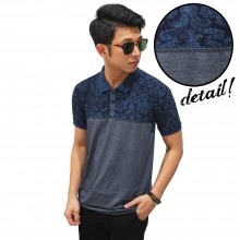 Polo Top Leaf Pattern