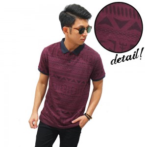 Polo Tribal Faded Maroon