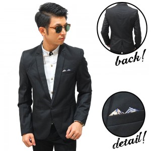 Formal Blazer Handkerchief Motif Batik