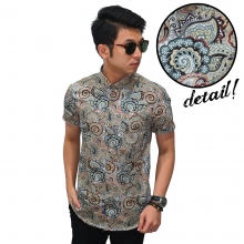 Kemeja Pendek Batik Ethnic Floral