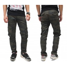 Celana Cargo Camouflage Army Dark Green