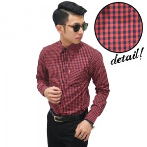 Kemeja Formal Gingham Check Bata