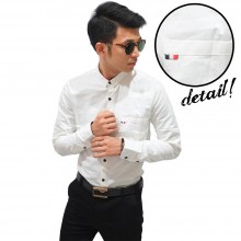 Kemeja Panjang Formal Polos Putih