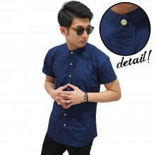 Kemeja Pendek Shanghai Cool Navy