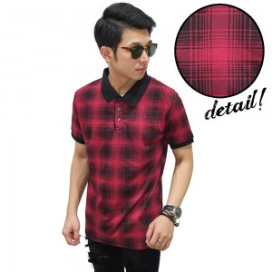 Polo Tartan Square Gradient Red