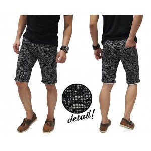 Celana Pendek Batik Pixel Pattern