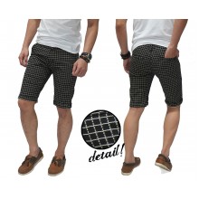 Celana Pendek Net Square Pattern