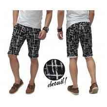 Celana Pendek Webbing Pattern Black