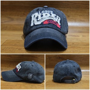 Topi Denim Leave Rider Black