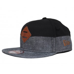 Topi Snapback Two Tone Black