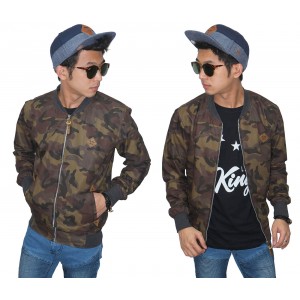 Jacket Varsity Camouflage Army Brown