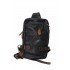 Shoulder Bag Leather Sideway Zipper Black