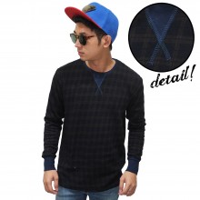 Sweatshirt Dark Tartan Black