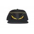 Topi Snapback Fendi Monster Zipper Black