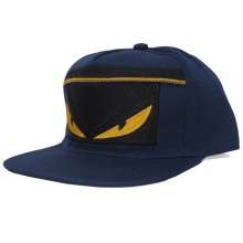 Topi Snapback Fendi Monster Zipper Navy