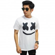 Kaos Dj Marshmello Face White