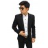 Blazer Formal Gold List Black