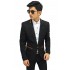 Blazer Formal Gold List Black