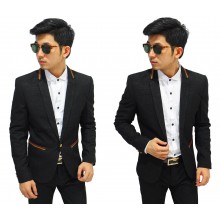 Blazer Formal Gold List Black