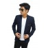 Blazer Formal Pocket List Gold Navy